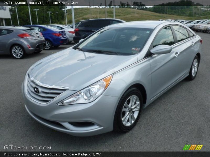 Radiant Silver / Gray 2011 Hyundai Sonata GLS
