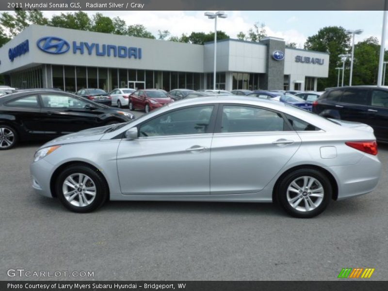 Radiant Silver / Gray 2011 Hyundai Sonata GLS