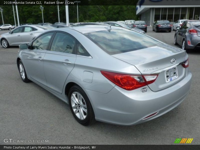 Radiant Silver / Gray 2011 Hyundai Sonata GLS