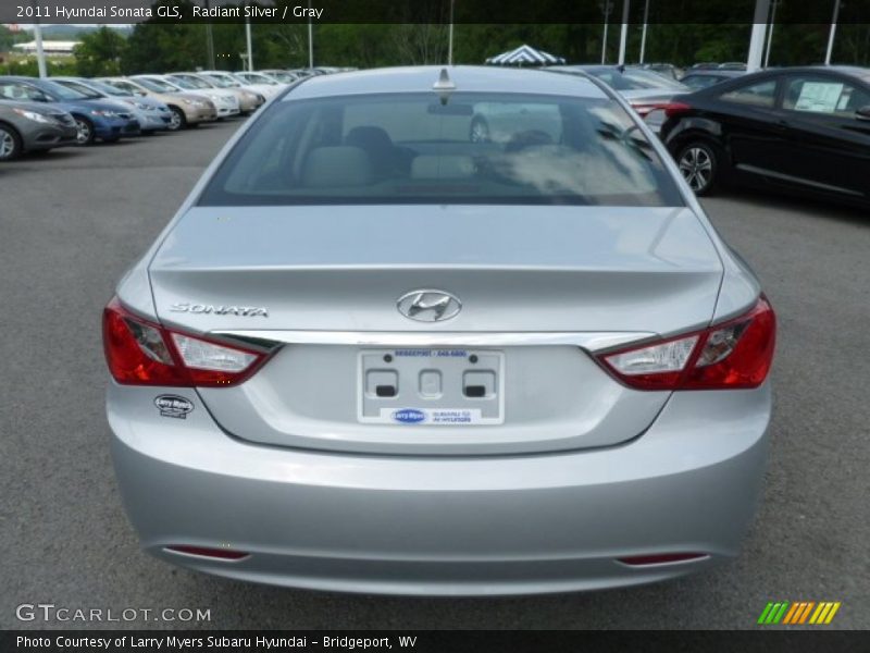 Radiant Silver / Gray 2011 Hyundai Sonata GLS