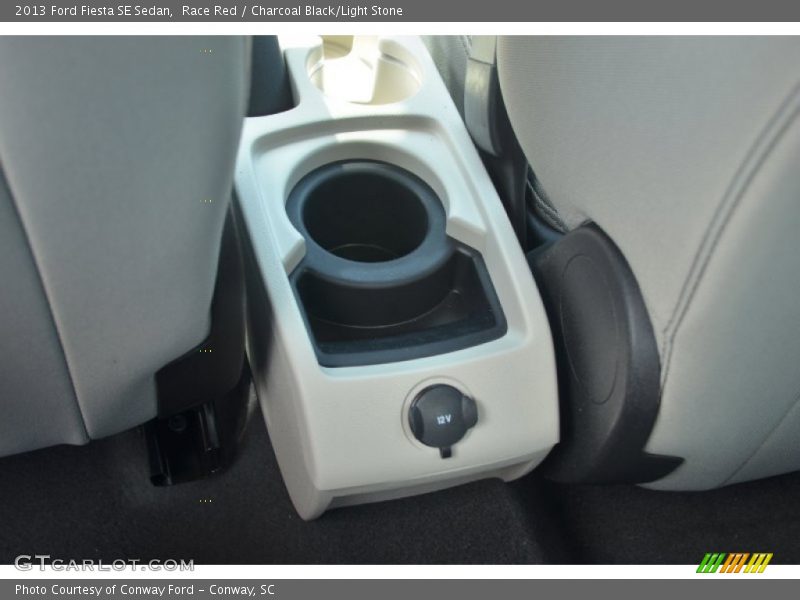 Race Red / Charcoal Black/Light Stone 2013 Ford Fiesta SE Sedan