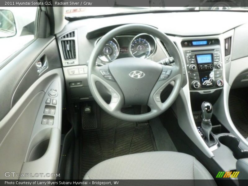 Radiant Silver / Gray 2011 Hyundai Sonata GLS