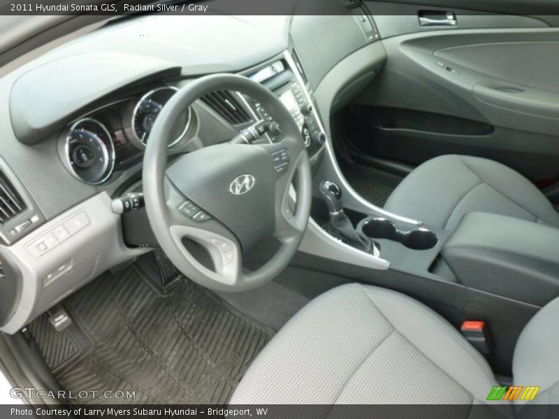 Radiant Silver / Gray 2011 Hyundai Sonata GLS