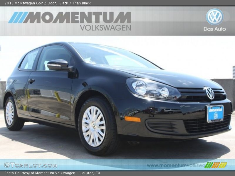 Black / Titan Black 2013 Volkswagen Golf 2 Door