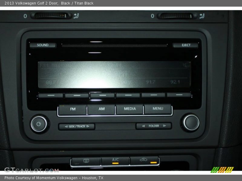 Black / Titan Black 2013 Volkswagen Golf 2 Door