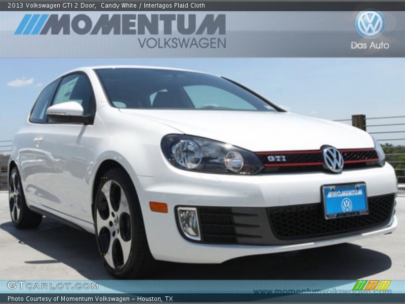 Candy White / Interlagos Plaid Cloth 2013 Volkswagen GTI 2 Door