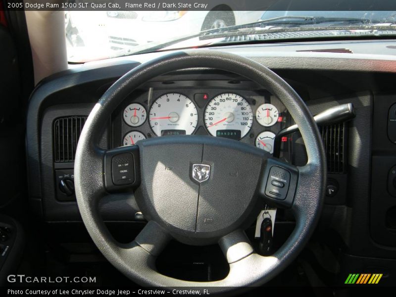 Flame Red / Dark Slate Gray 2005 Dodge Ram 1500 SLT Quad Cab