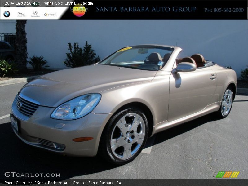 White Gold Crystal / Saddle 2004 Lexus SC 430