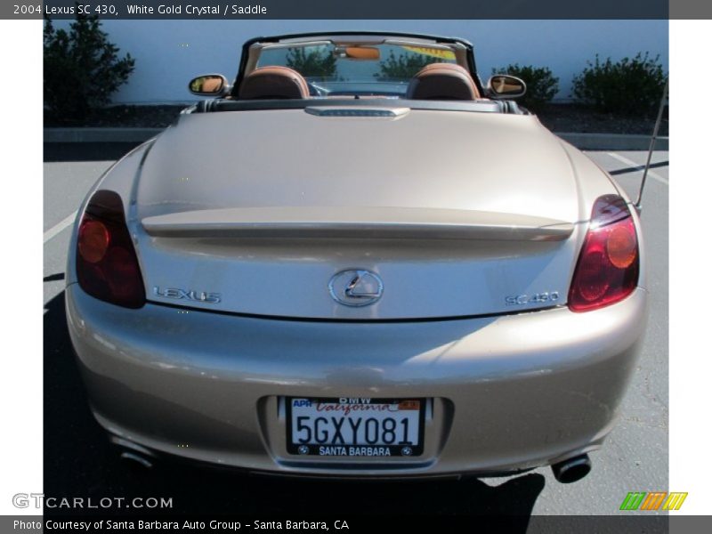 White Gold Crystal / Saddle 2004 Lexus SC 430