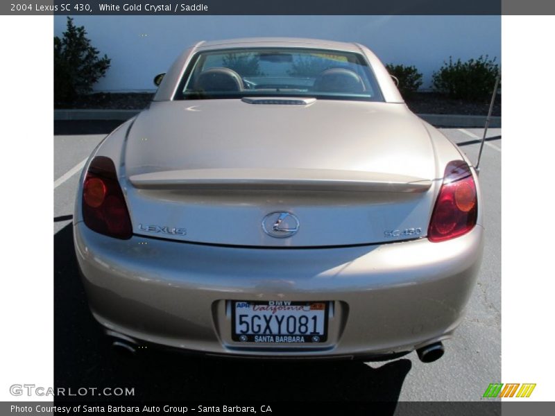 White Gold Crystal / Saddle 2004 Lexus SC 430