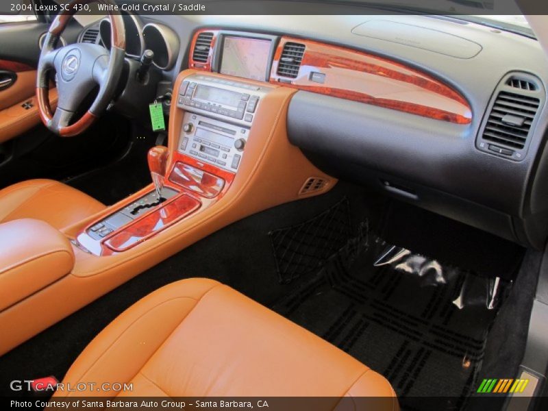 White Gold Crystal / Saddle 2004 Lexus SC 430