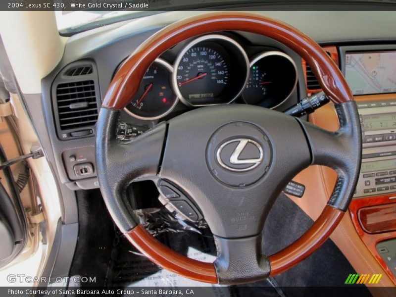 White Gold Crystal / Saddle 2004 Lexus SC 430
