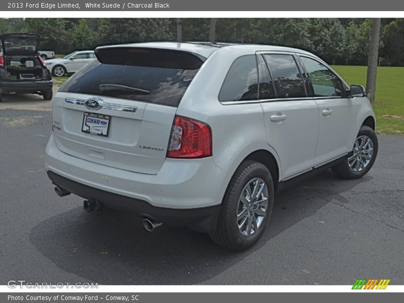 White Suede / Charcoal Black 2013 Ford Edge Limited