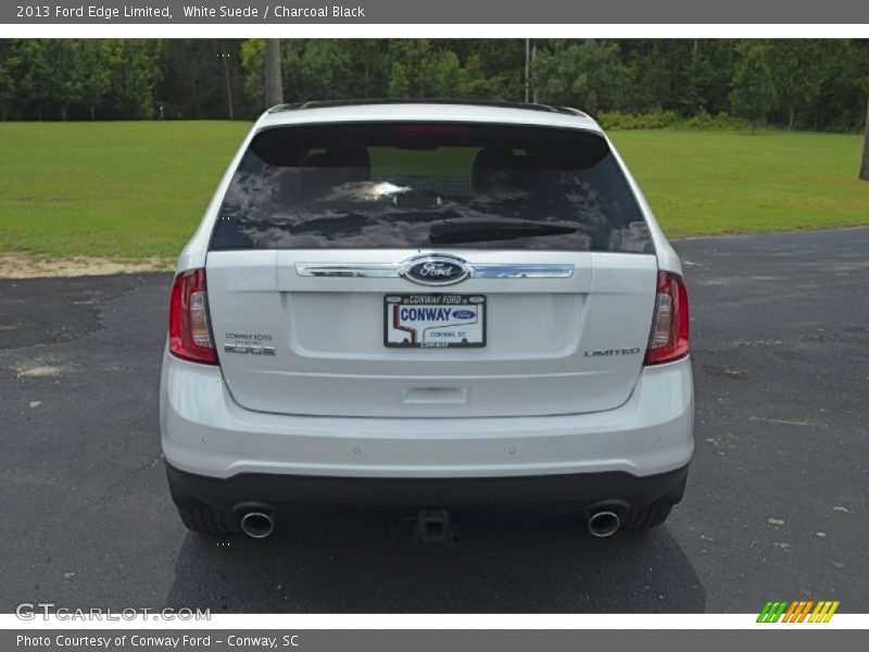 White Suede / Charcoal Black 2013 Ford Edge Limited