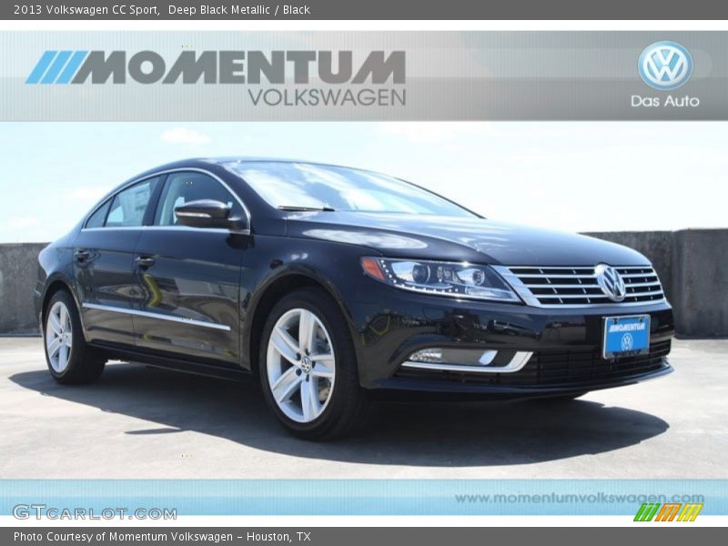 Deep Black Metallic / Black 2013 Volkswagen CC Sport