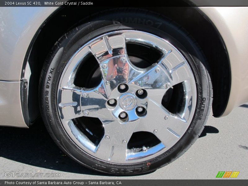 White Gold Crystal / Saddle 2004 Lexus SC 430