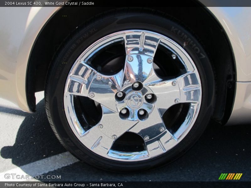 White Gold Crystal / Saddle 2004 Lexus SC 430