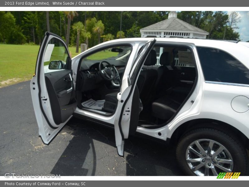 White Suede / Charcoal Black 2013 Ford Edge Limited