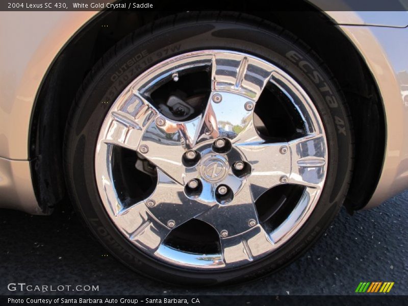 White Gold Crystal / Saddle 2004 Lexus SC 430