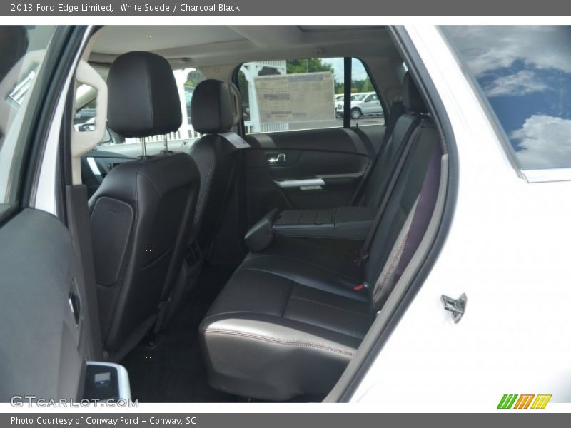 White Suede / Charcoal Black 2013 Ford Edge Limited