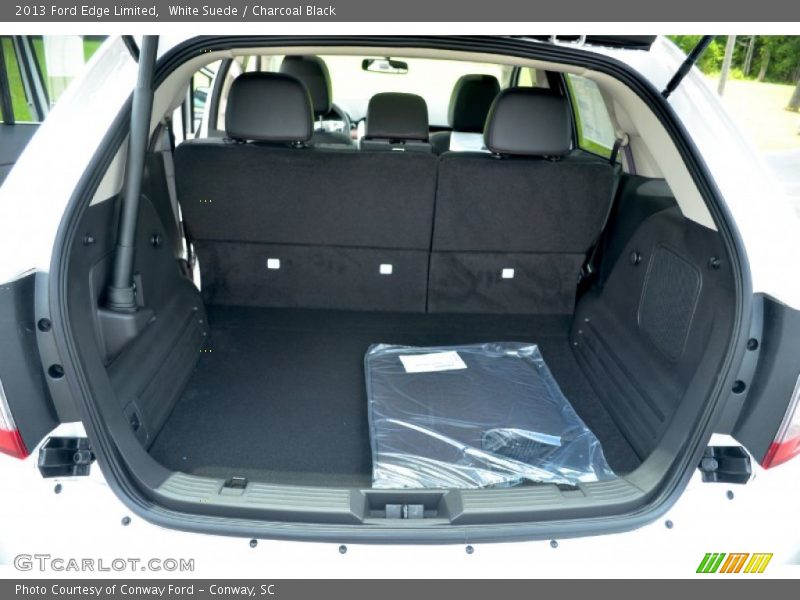 White Suede / Charcoal Black 2013 Ford Edge Limited