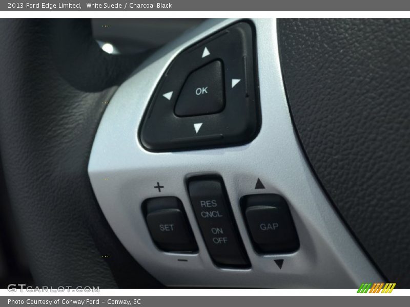 White Suede / Charcoal Black 2013 Ford Edge Limited