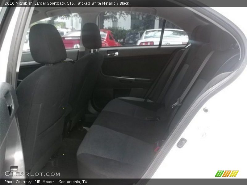 Wicked White Metallic / Black 2010 Mitsubishi Lancer Sportback GTS