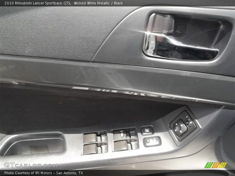 Wicked White Metallic / Black 2010 Mitsubishi Lancer Sportback GTS