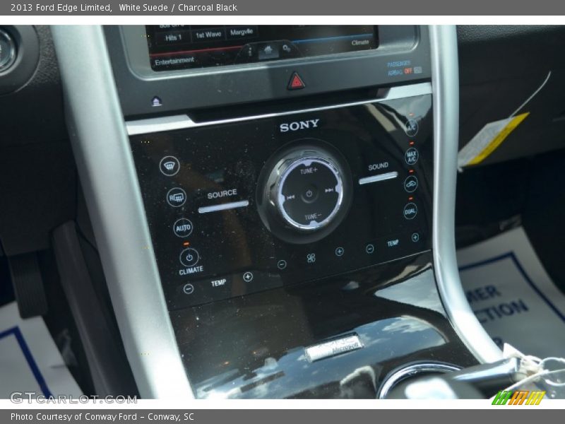 White Suede / Charcoal Black 2013 Ford Edge Limited