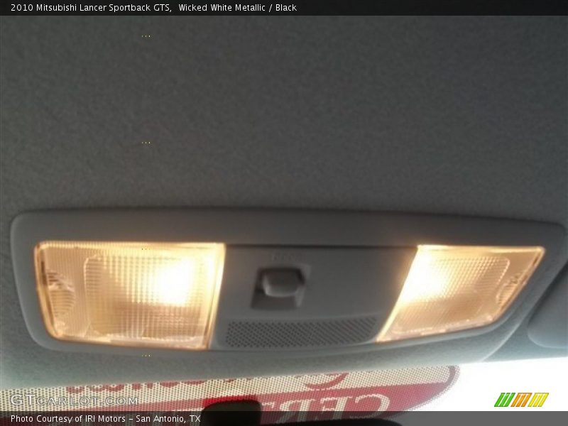 Wicked White Metallic / Black 2010 Mitsubishi Lancer Sportback GTS