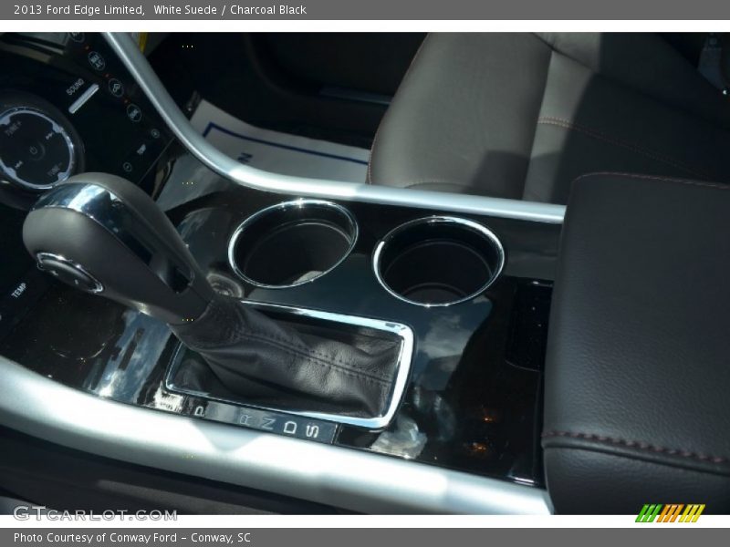 White Suede / Charcoal Black 2013 Ford Edge Limited