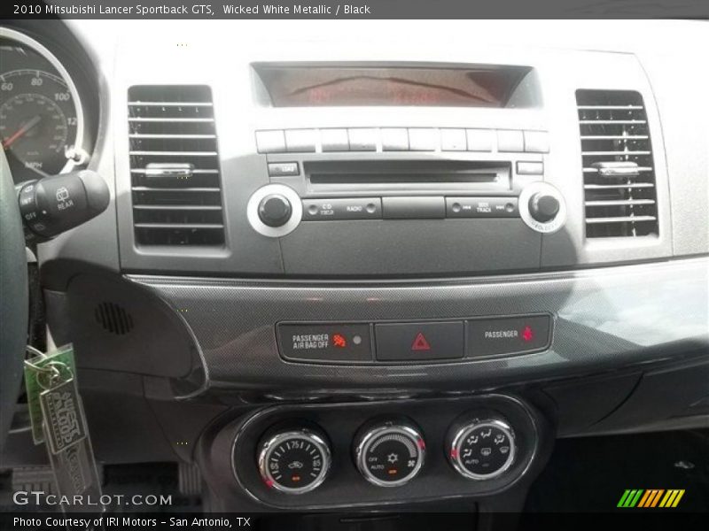 Wicked White Metallic / Black 2010 Mitsubishi Lancer Sportback GTS