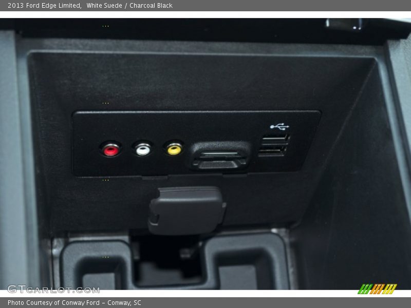 White Suede / Charcoal Black 2013 Ford Edge Limited
