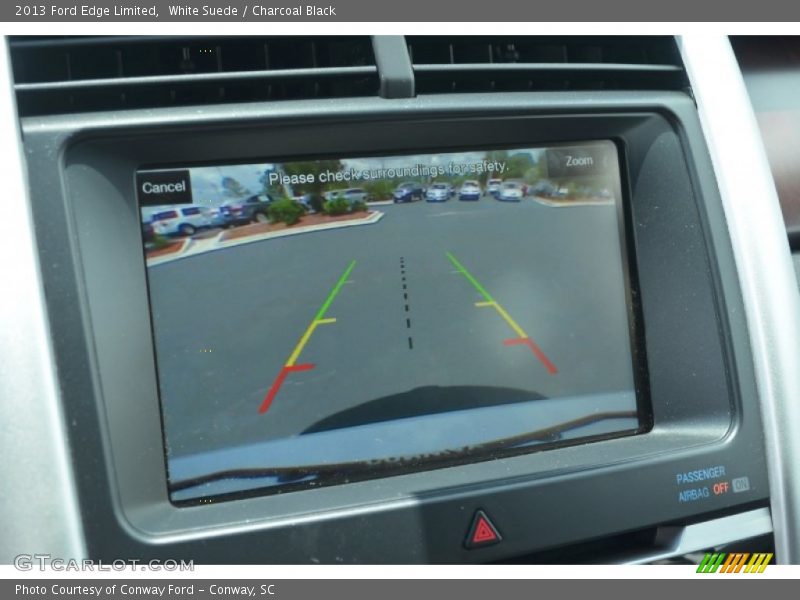 White Suede / Charcoal Black 2013 Ford Edge Limited