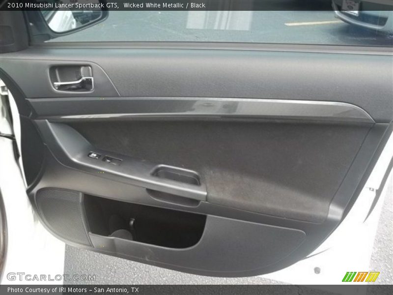 Wicked White Metallic / Black 2010 Mitsubishi Lancer Sportback GTS