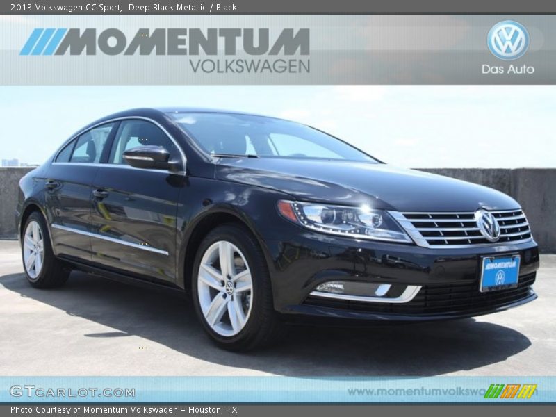 Deep Black Metallic / Black 2013 Volkswagen CC Sport