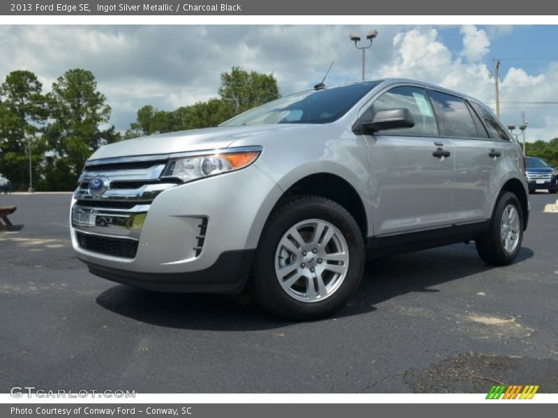 Ingot Silver Metallic / Charcoal Black 2013 Ford Edge SE
