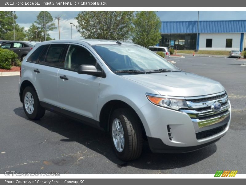 Ingot Silver Metallic / Charcoal Black 2013 Ford Edge SE