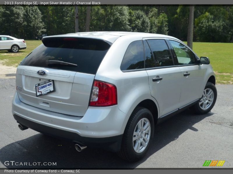 Ingot Silver Metallic / Charcoal Black 2013 Ford Edge SE