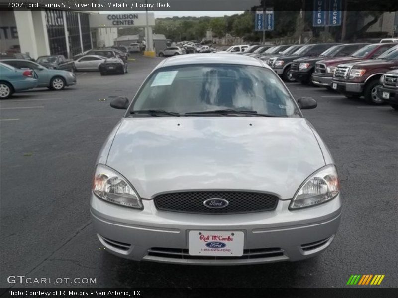 Silver Frost Metallic / Ebony Black 2007 Ford Taurus SE