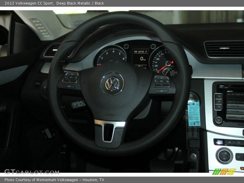 Deep Black Metallic / Black 2013 Volkswagen CC Sport