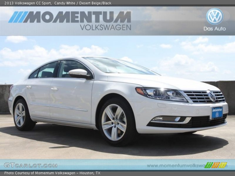 Candy White / Desert Beige/Black 2013 Volkswagen CC Sport