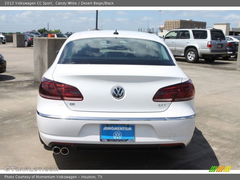 Candy White / Desert Beige/Black 2013 Volkswagen CC Sport