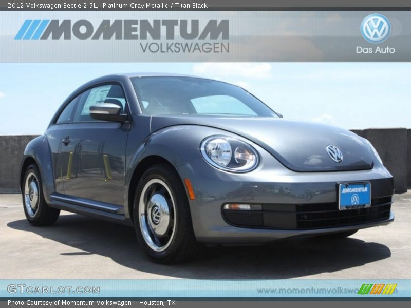 Platinum Gray Metallic / Titan Black 2012 Volkswagen Beetle 2.5L