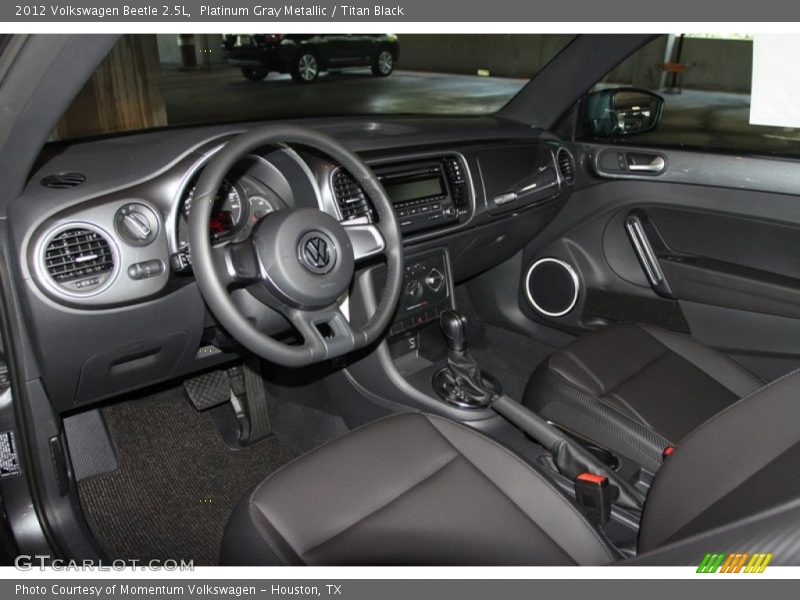 Platinum Gray Metallic / Titan Black 2012 Volkswagen Beetle 2.5L
