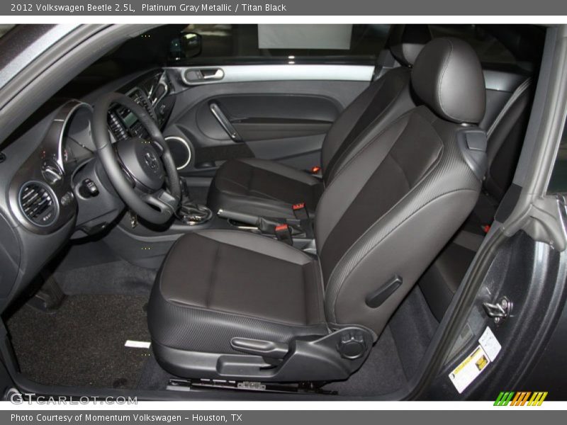 Platinum Gray Metallic / Titan Black 2012 Volkswagen Beetle 2.5L