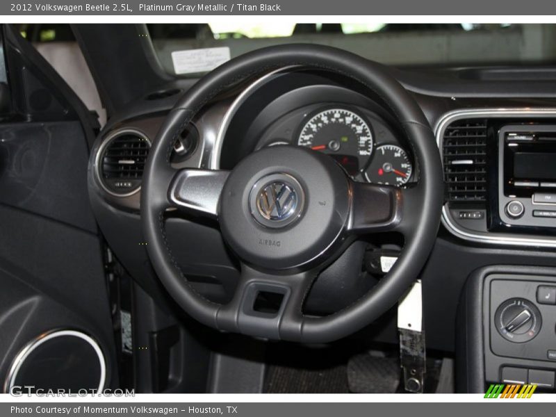 Platinum Gray Metallic / Titan Black 2012 Volkswagen Beetle 2.5L