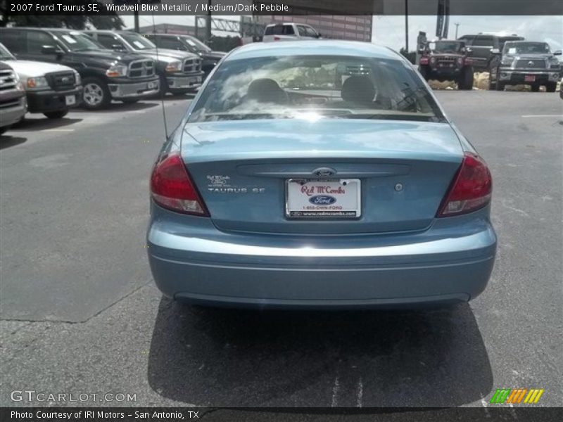 Windveil Blue Metallic / Medium/Dark Pebble 2007 Ford Taurus SE