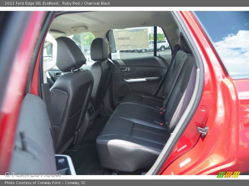 Ruby Red / Charcoal Black 2013 Ford Edge SEL EcoBoost