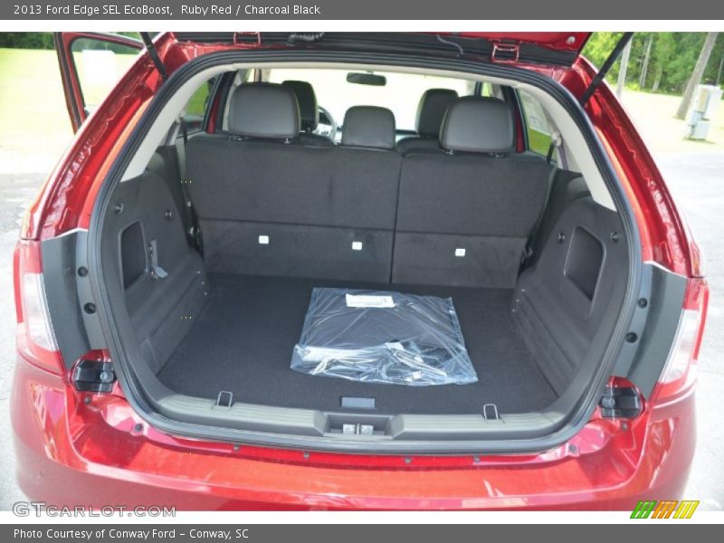 Ruby Red / Charcoal Black 2013 Ford Edge SEL EcoBoost